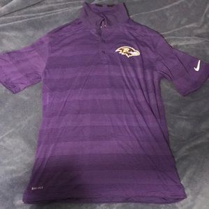 Baltimore Ravens Onfield Apparel Button Up T-shirt